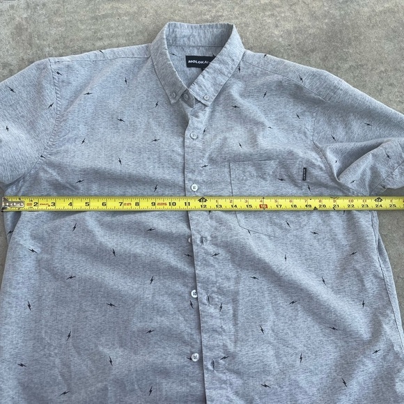 Molokai Surf Button Down Slim Fit Hawaiian Short Sleeve Shirt Size XL - Picture 6 of 8